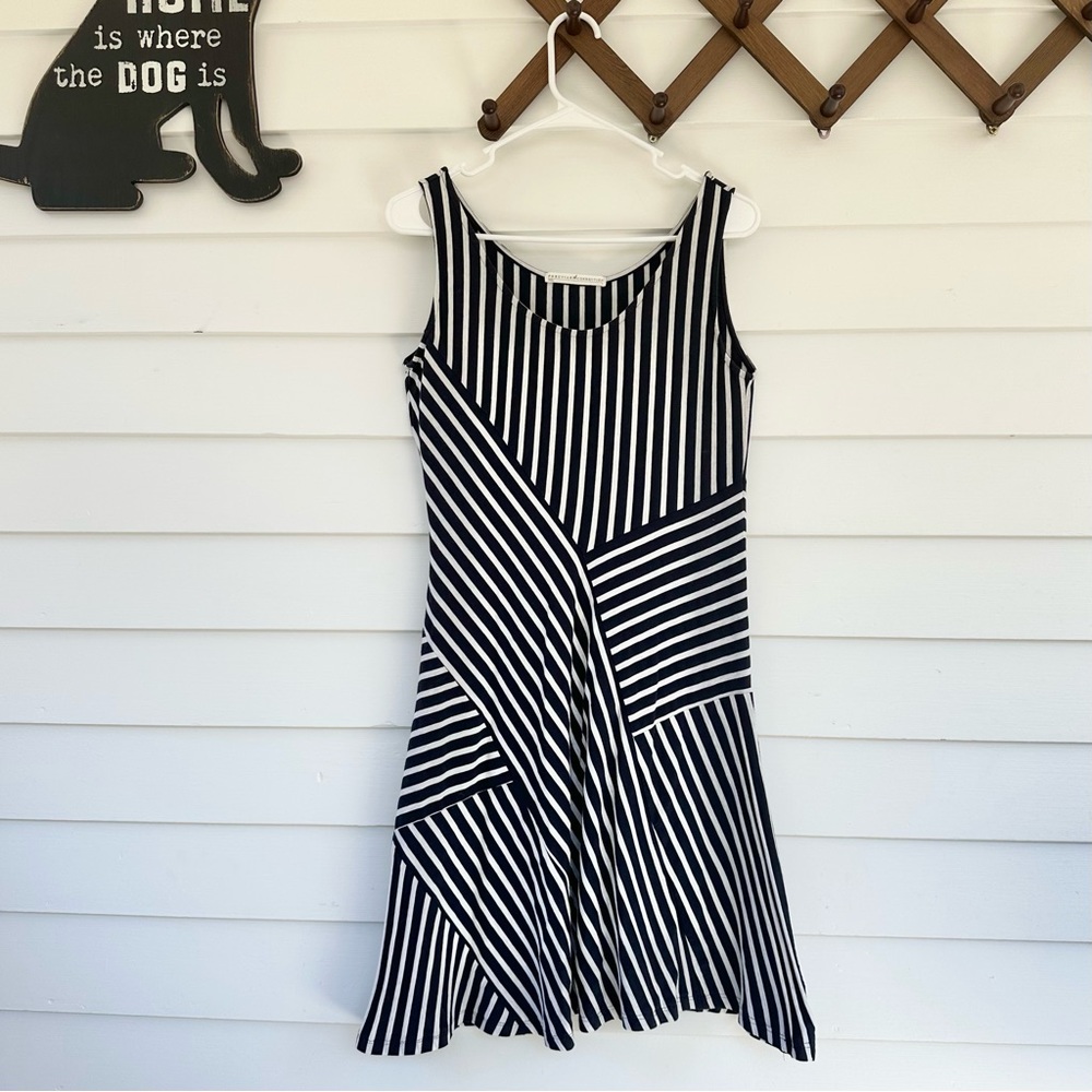 Peruvian Connection Abstract Stripes Sleeveless D… - image 2